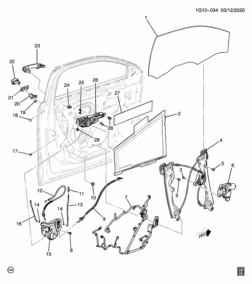 GM 84599664 HARNESS ASM-FRT S/D WRG