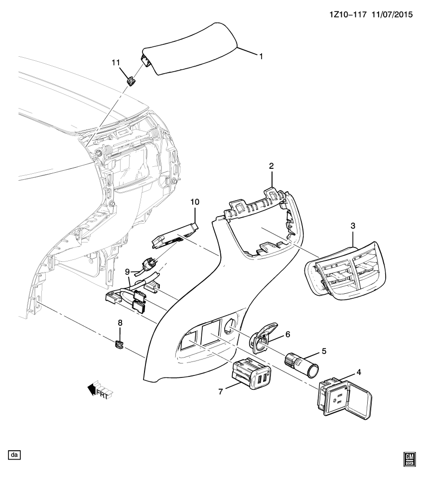GM 23402372 Harness Asm-Front Floor Console Wiring