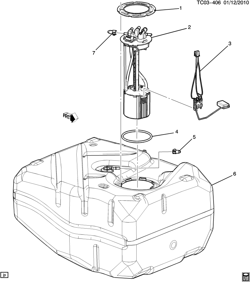 GM 84878521 Fuel Tank