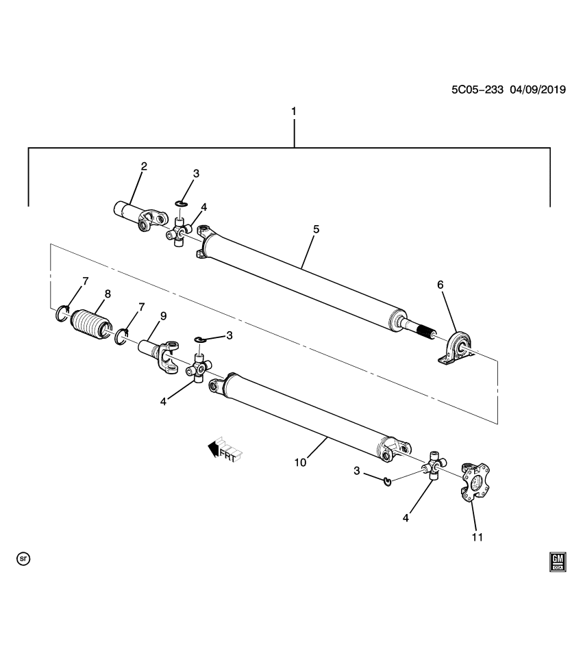 GM 84688710 Drive Shaft