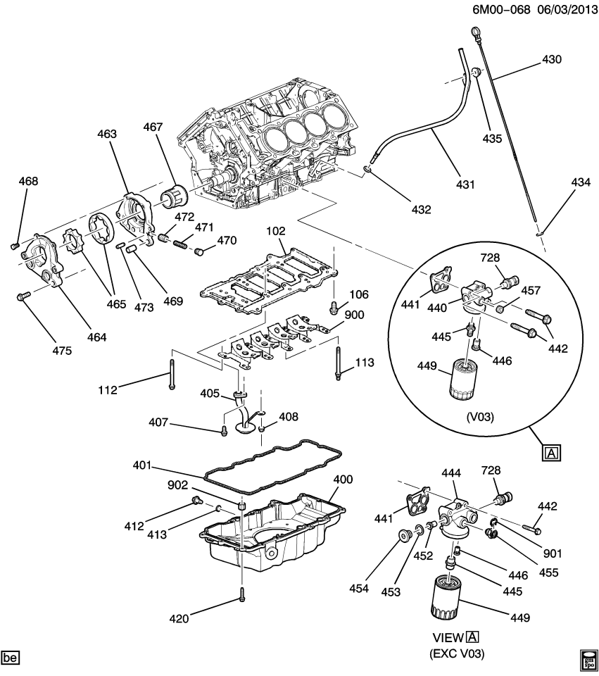 GM 12605612 Fitting Asm-Engine Oil Cooler Hose