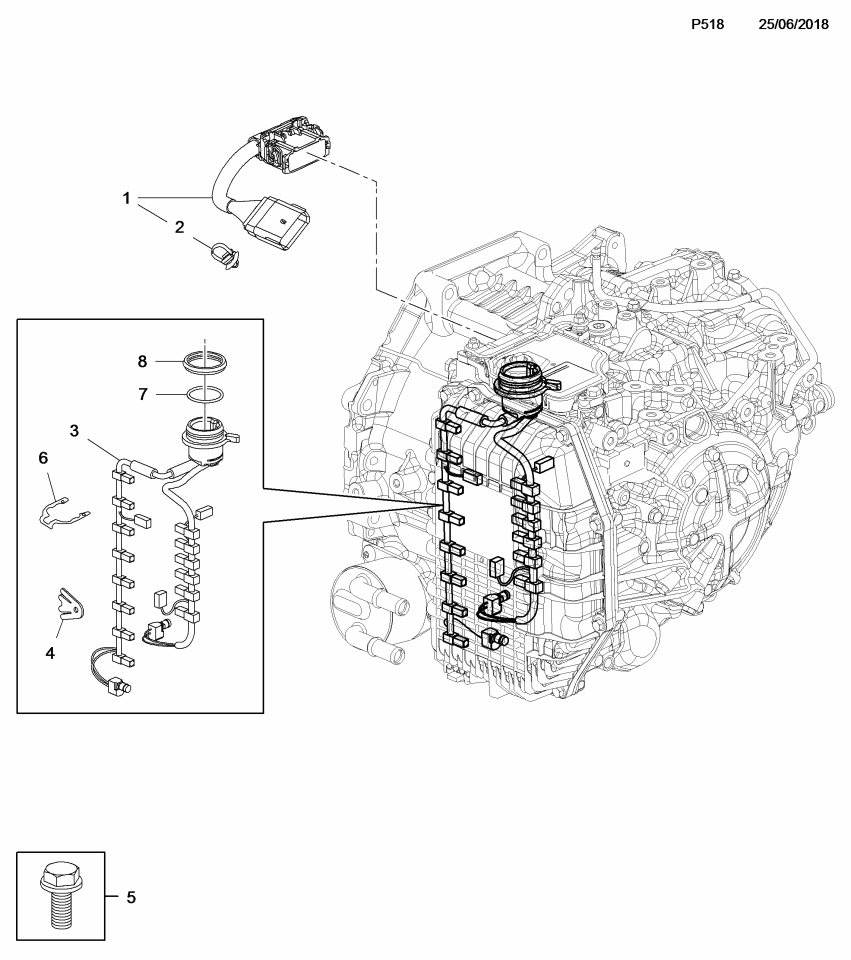 GM 24276477 Retainer-Automatic Transmission Wiring Harness