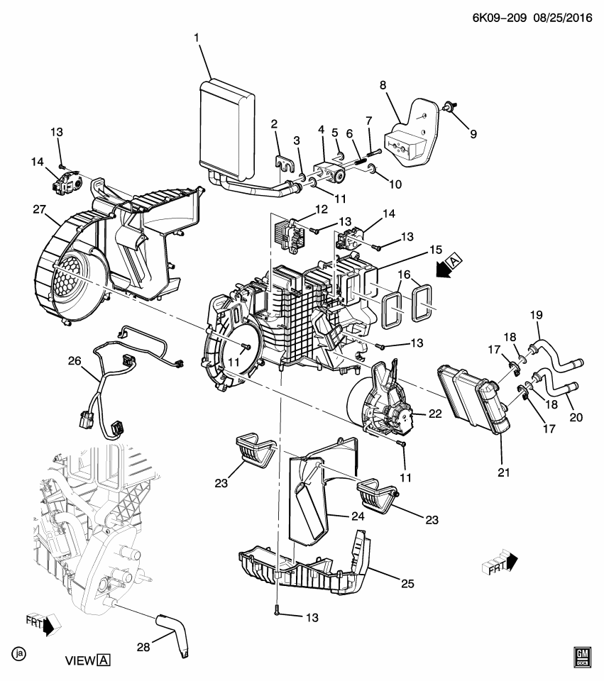 GM 84055907 Plate-A/C Evaporator Inlet Tube Bracket Backing