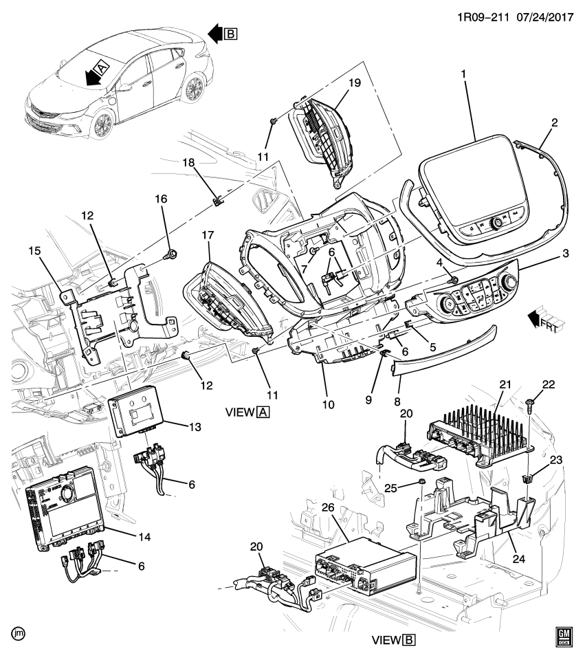 GM 23397286 Bracket-Hmi Control Module Bypass Module