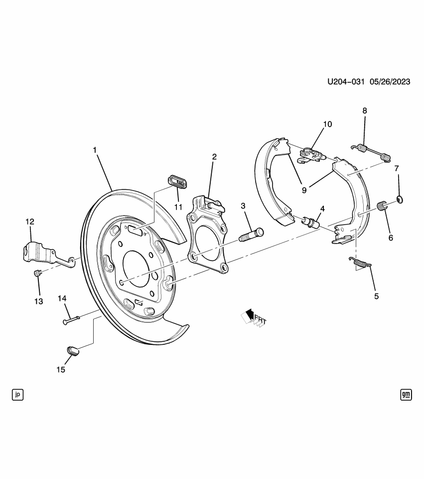 GM 23261424 Adjuster Asm, Parking Brake Shoe