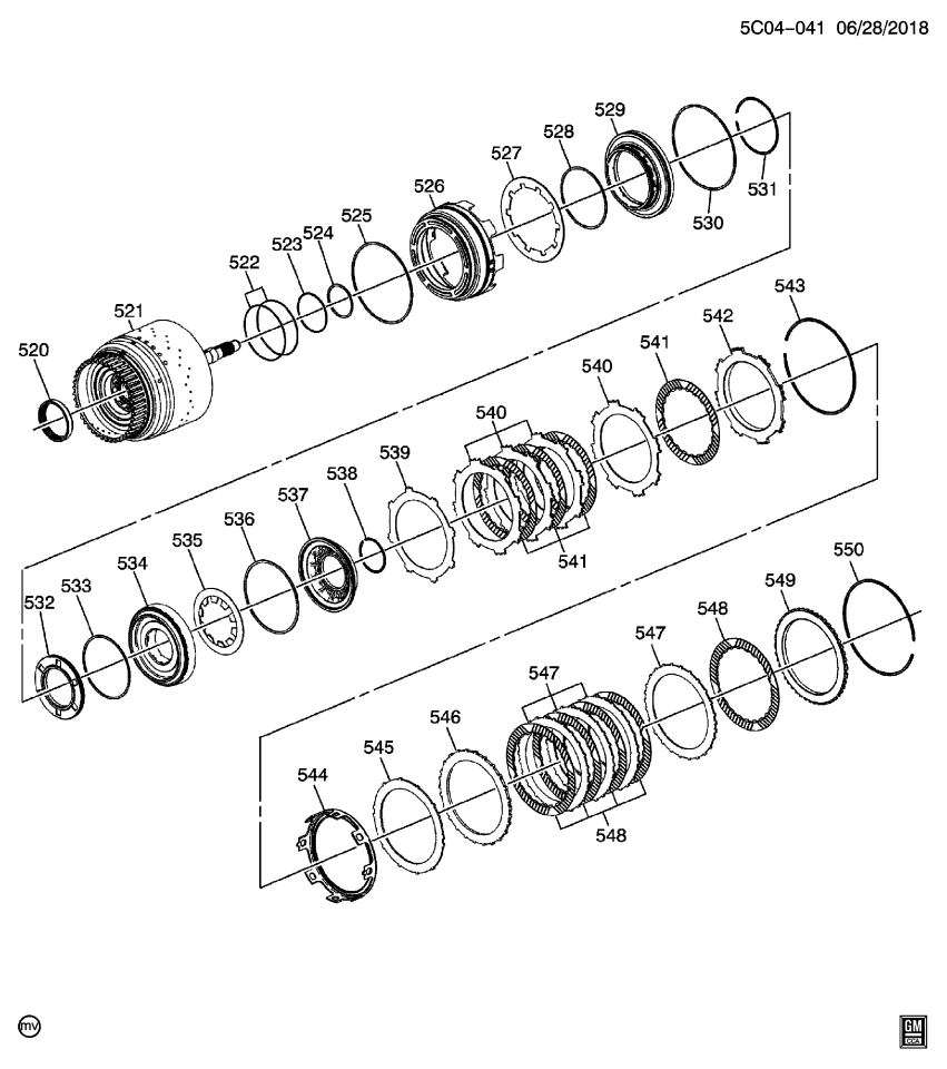 GM 24258194 Plate-2-3-4-6-8 Clutch (Waved)