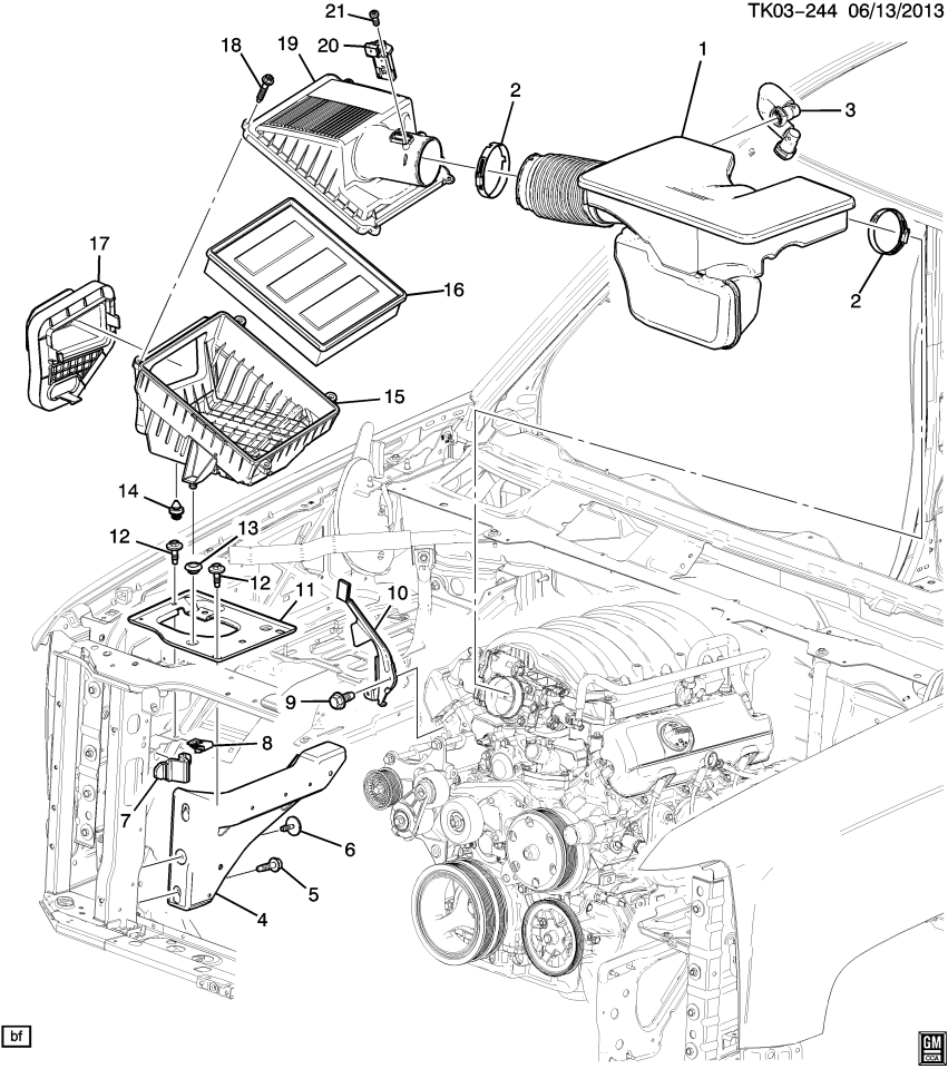 GM 23431677 Plug-Front Intake Air Duct Hole