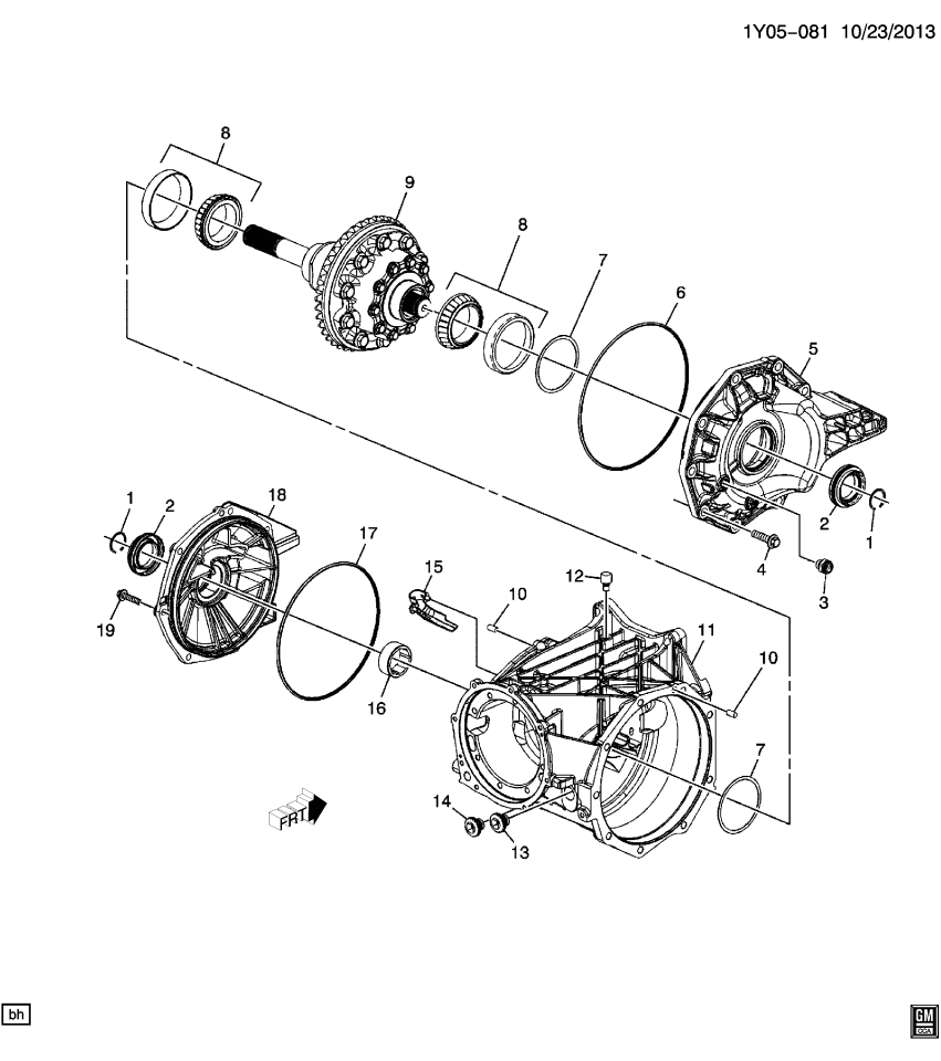 GM 84002543 Trough-Differential Oil