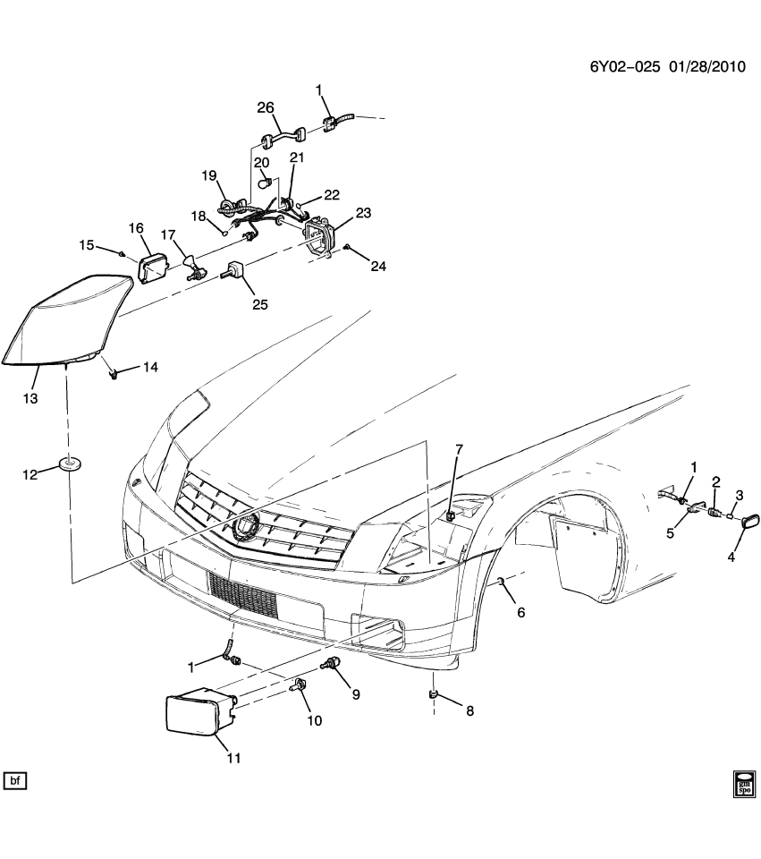 GM 19121115 Socket Asm, Daytime Running Lamp (With Socket And Leads)