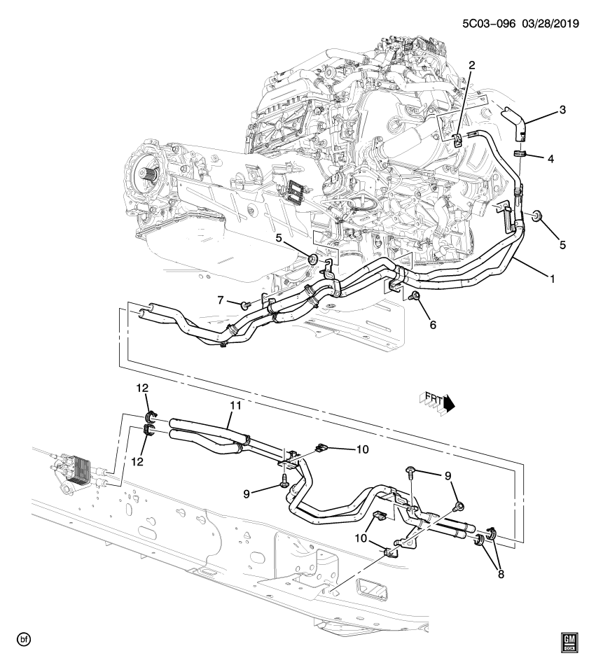 GM 85510546 HOSE ASM-FUEL CLR COOL CLR INL