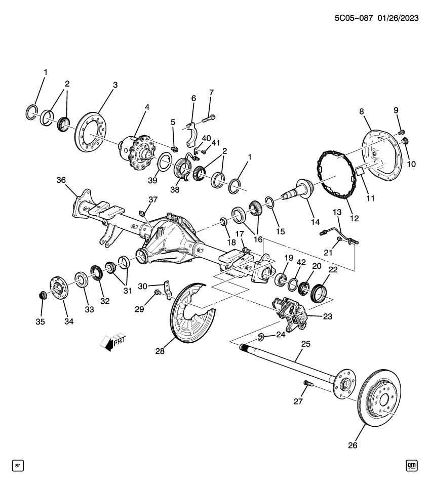 GM 87821651 SHAFT ASM-R/AXL