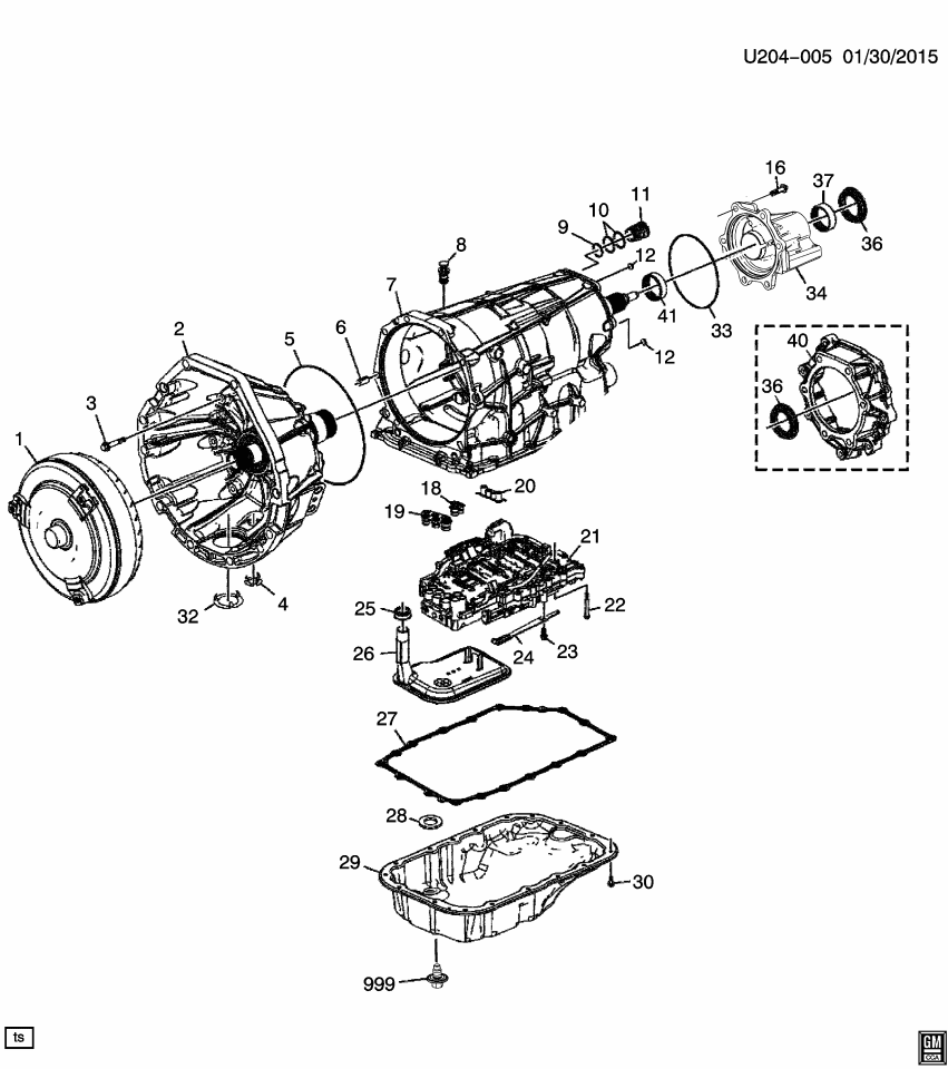 GM 24261605 Extension Asm-Automatic Transmission Case