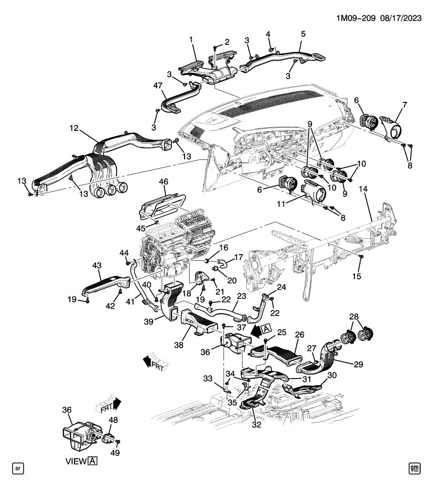 GM 85659583 DISTRIBUTOR ASM-FLR RR AIR