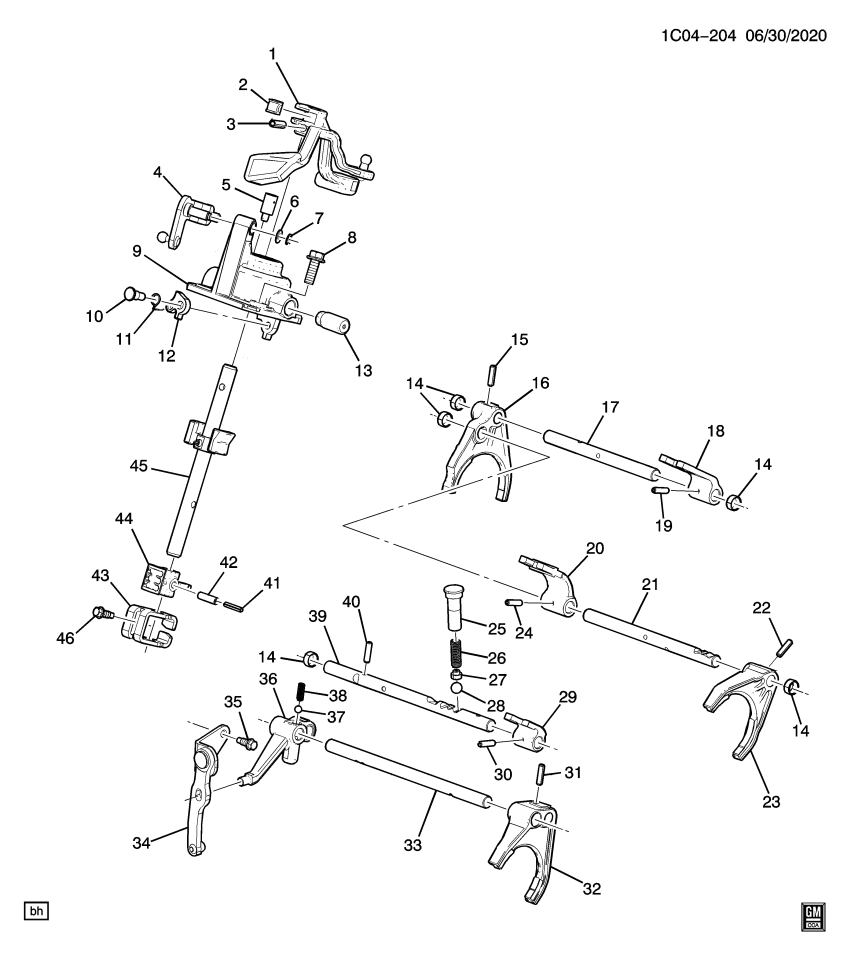 GM 96987564 Bushing-Shift Shaft Detent