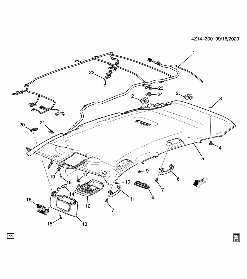 GM 84861904 Dome Lamp Assembly