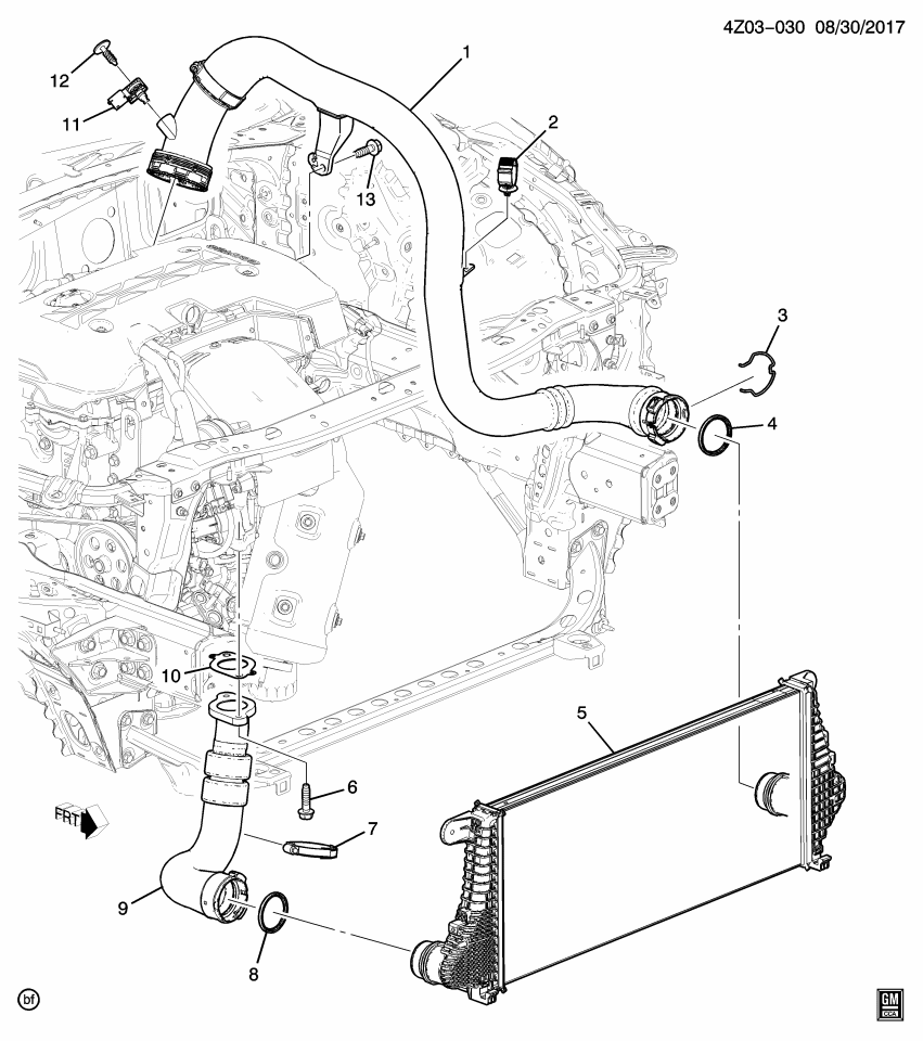 GM 39017746 Clip-Radiator Inlet Hose