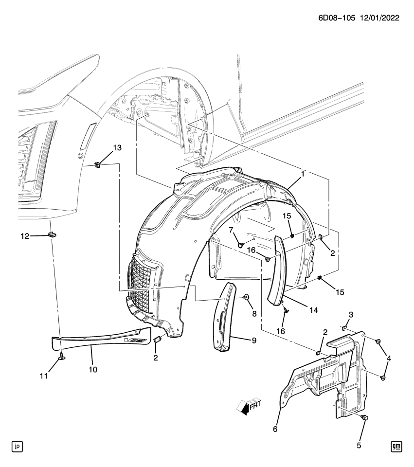 GM 84806233 PROTECTOR PKG-RKR PNL
