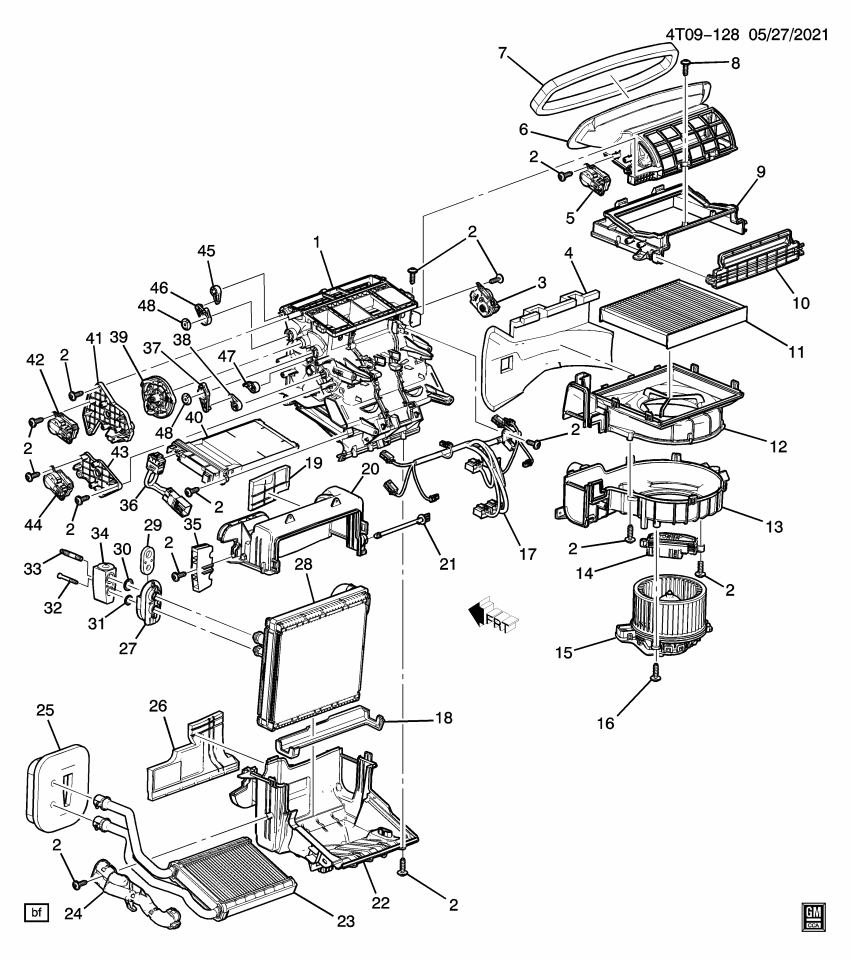 GM 42852763 BRACKET-HTR & A/C REM CONT