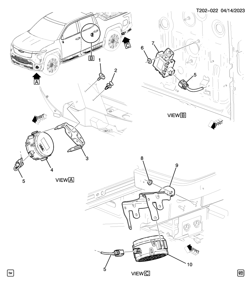 GM 87836100 BRACKET-PEDESTRIAN SND ALERT SPKR