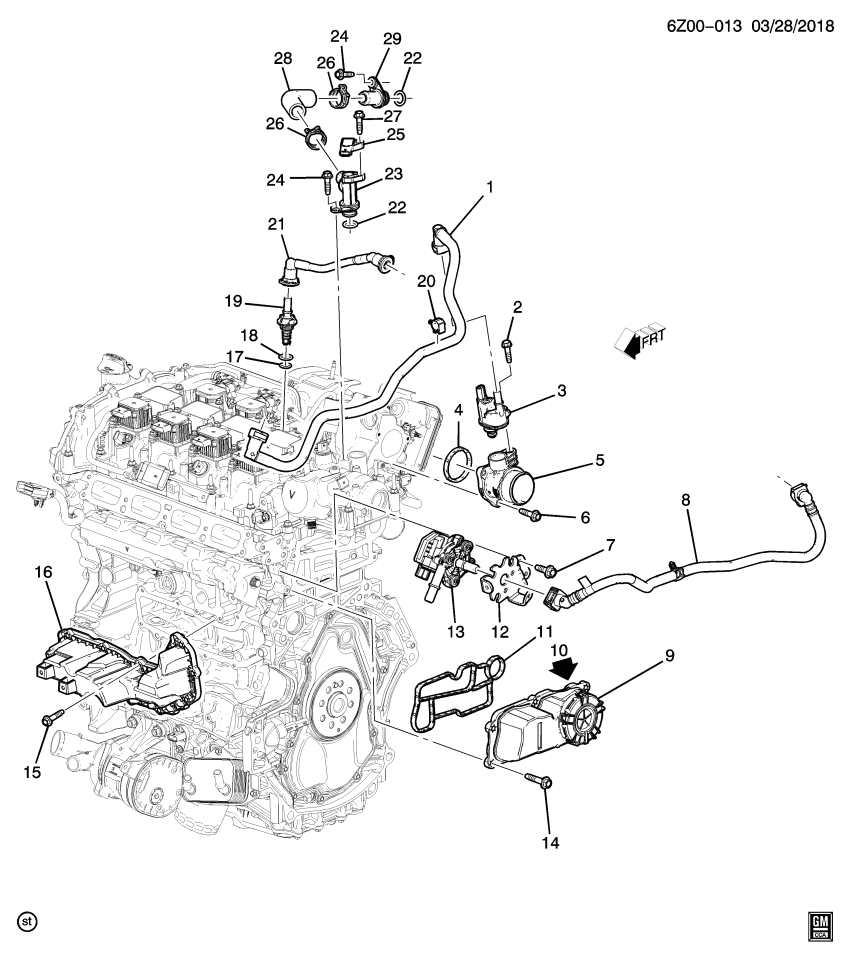 GM 55499573 CLIP-EVAP EMIS CNSTR PURGE TUBE