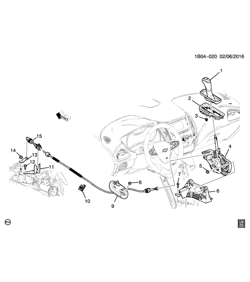 GM 13413359 Bracket-Automatic Transmission Range Selector Lever Cable