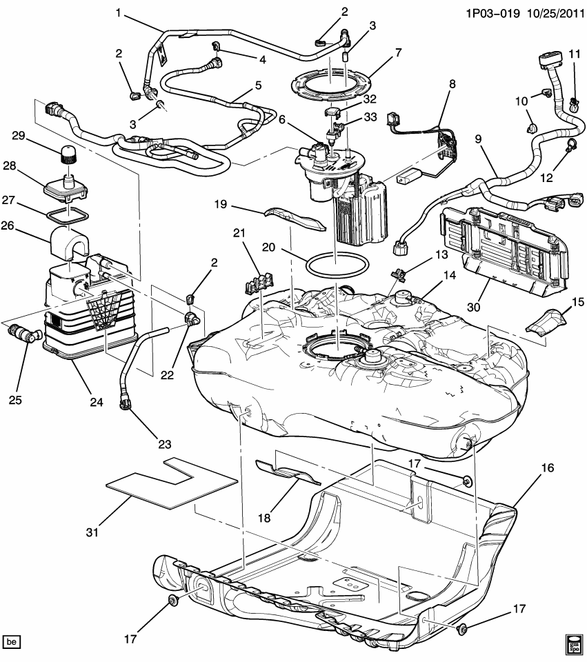 GM 13353070 Pipe Asm-Evap Emission Canister Purge