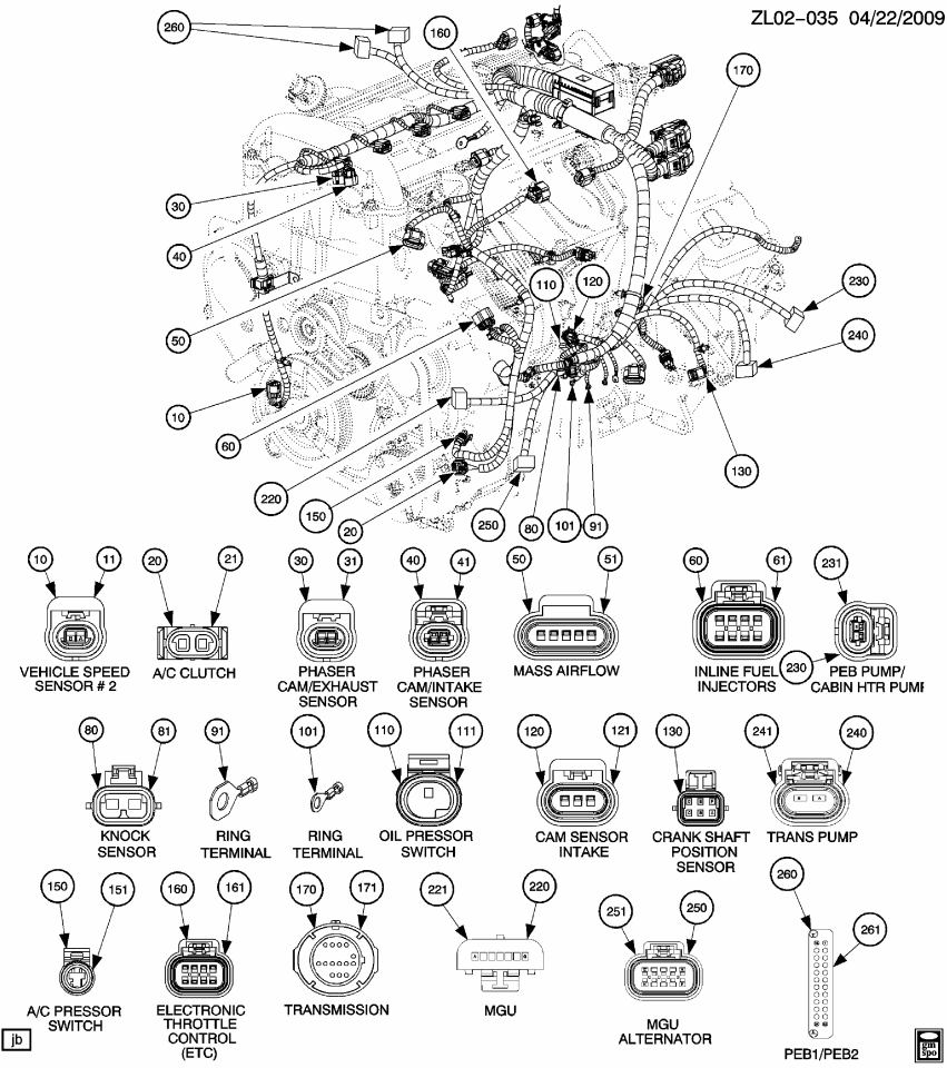 GM 10365378 Connector, Sensor-Mass Airflow