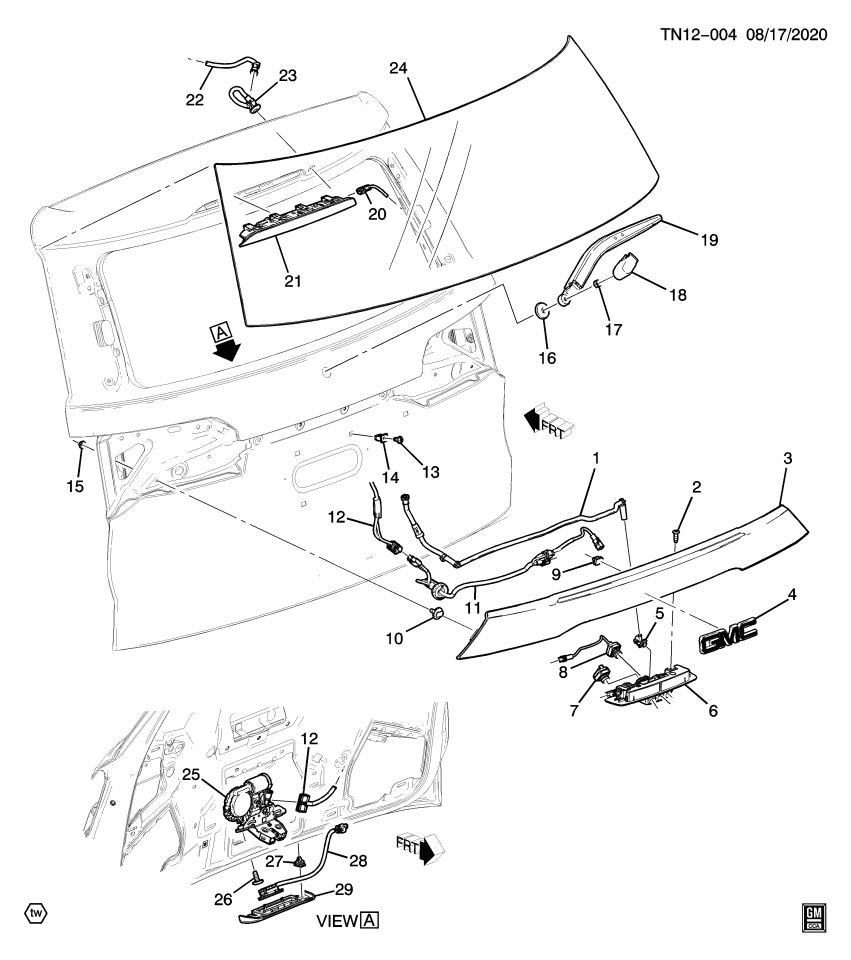 GM 84711375 HOSE ASM-SV DRVR INFO CAMERA NOZ (LIQ)