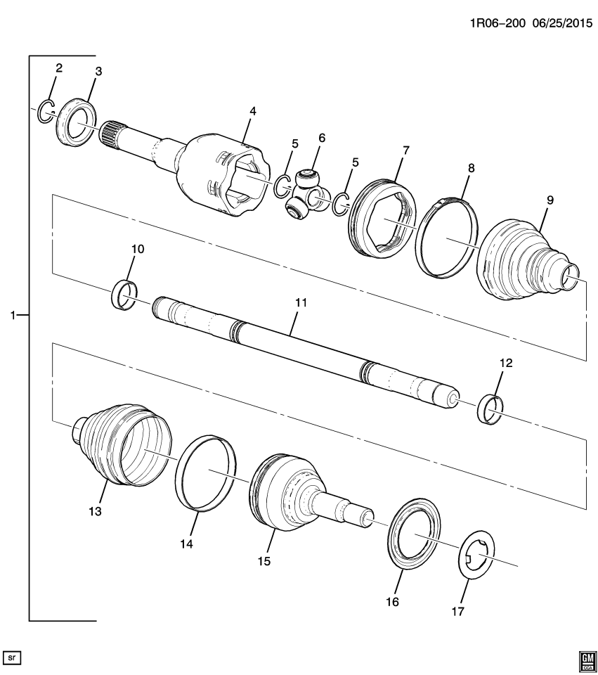GM 84117582 Boot Kit-Front Wheel Drive Shaft Outer