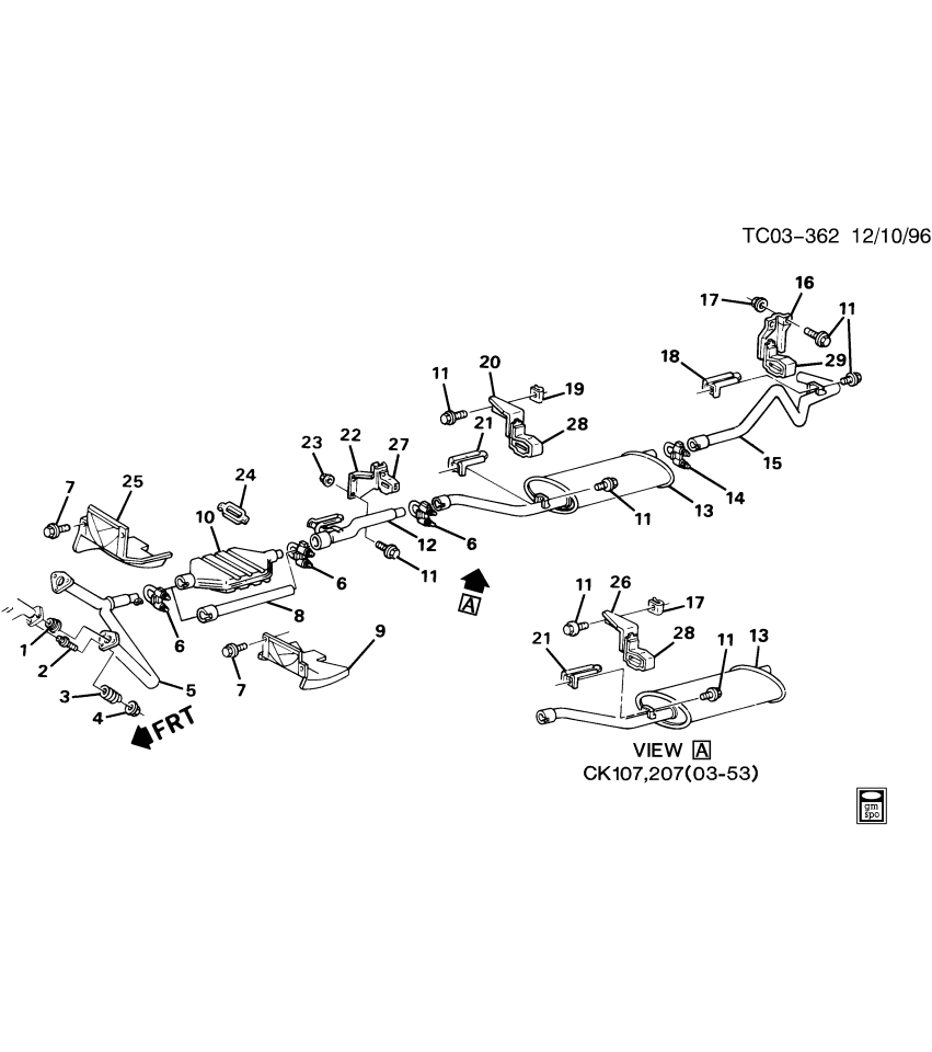 GM 15548490 Hanger Asm-Exhaust Muffler Front