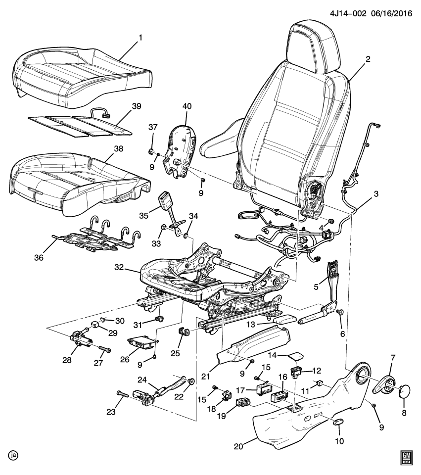 GM 95078139 Inner Finish Panel Cap