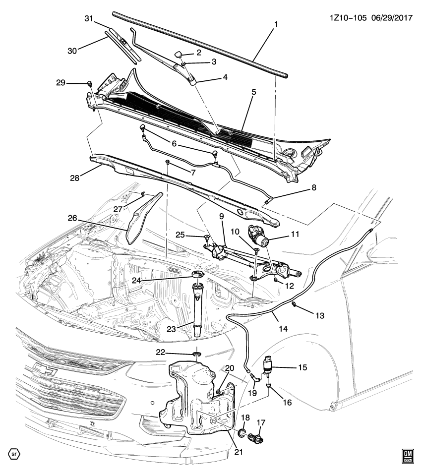 GM 84422991 EXTENSION-DA UPR EXTN PNL