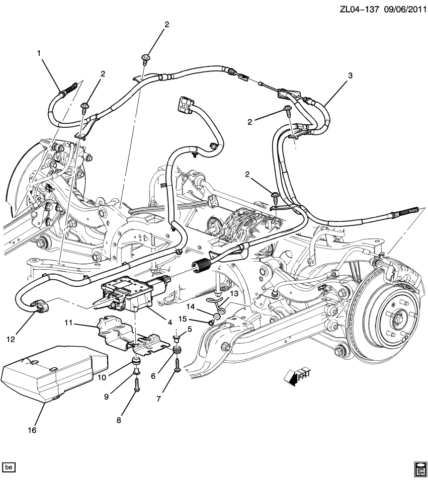 GM 13321661 Insulator-Electronic Parking Brake Control Mod