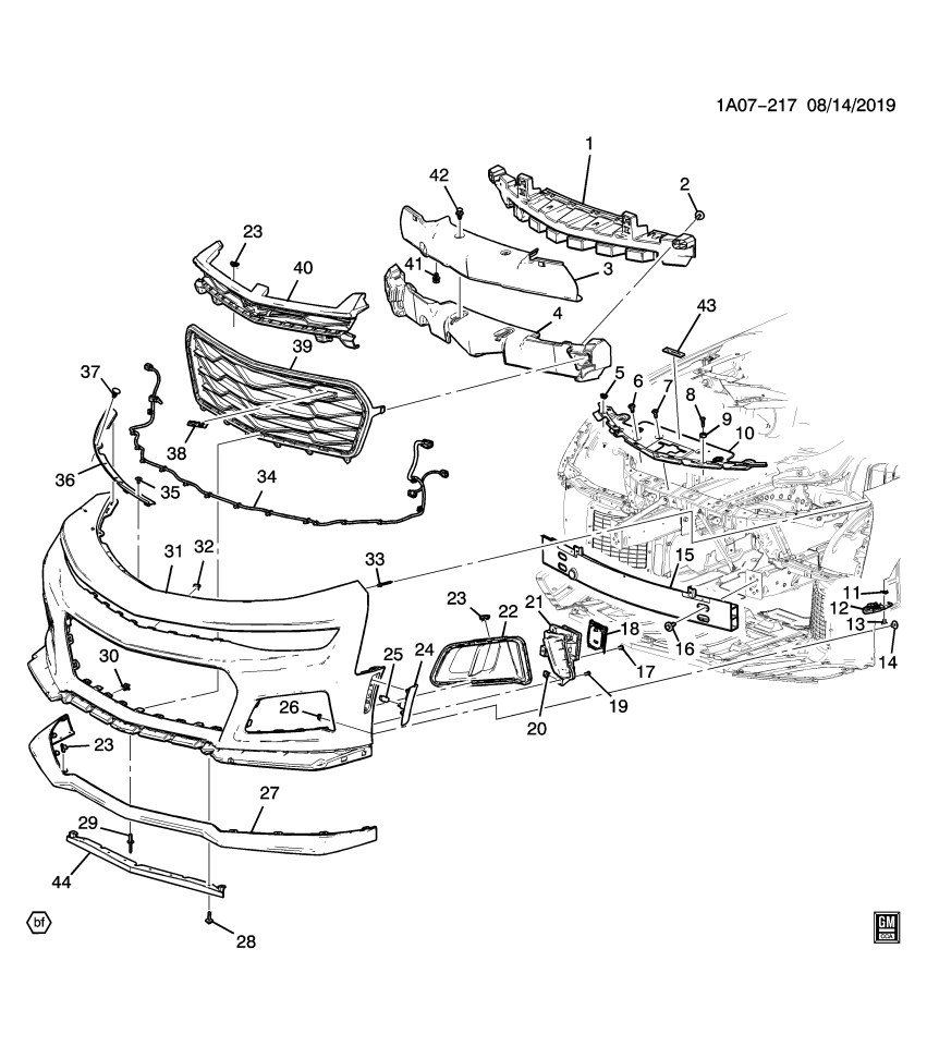 GM 85150855 HARNESS ASM-FRT FOG LP WRG