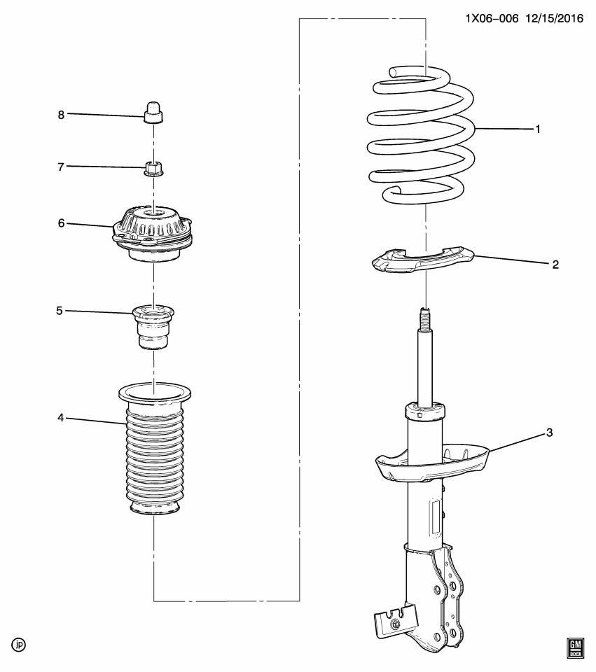 GM 84865773 STRUT ASM-FRT SUSP