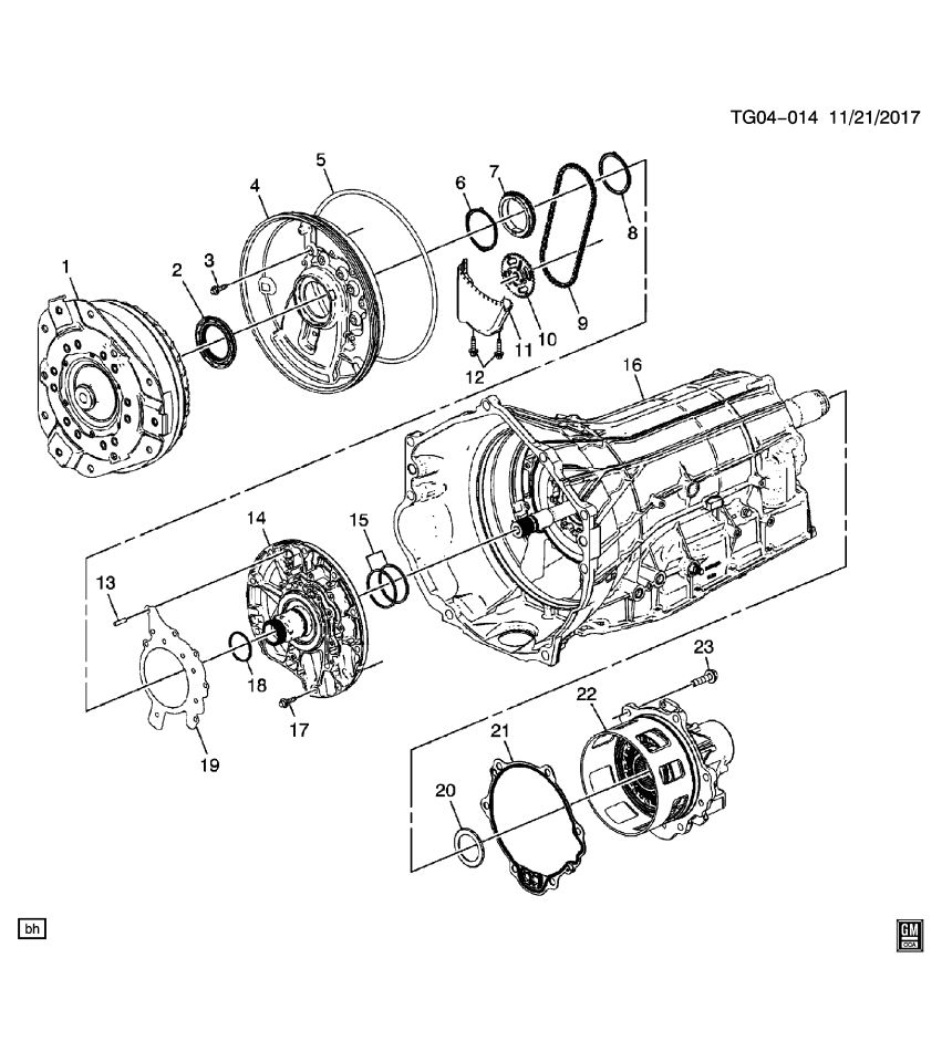 GM 24042967 SEAL KIT, A/TRNS SERV (OVERHAUL)