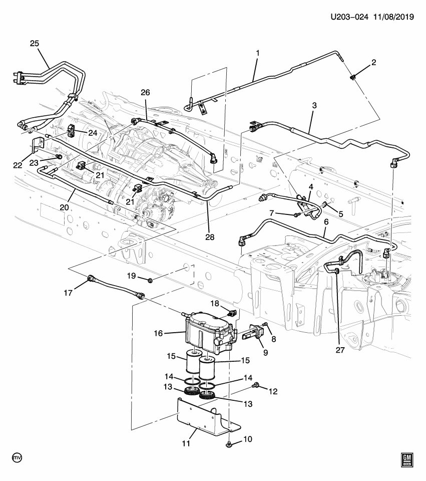 GM 84487171 TUBE ASM-FUEL FEED