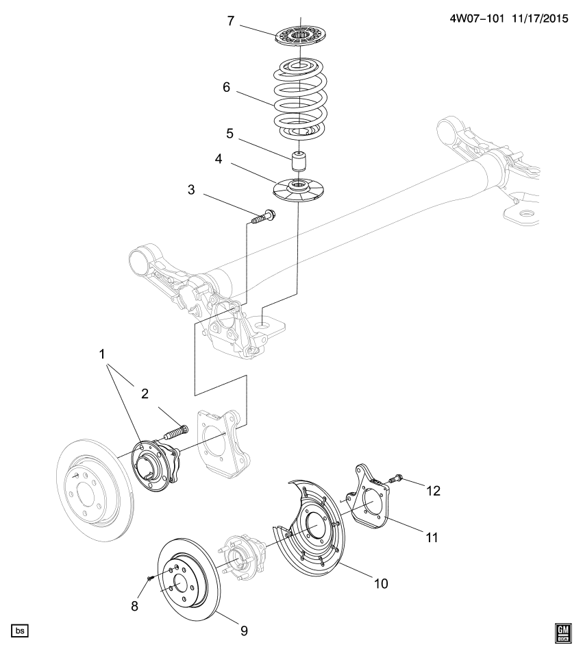 GM 12778854 Caliper Support