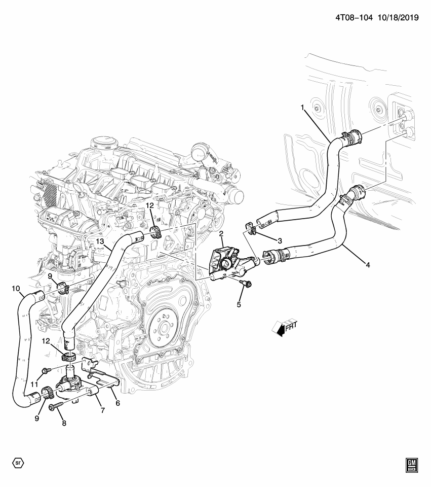 GM 42828347 PUMP ASM-HTR COOL