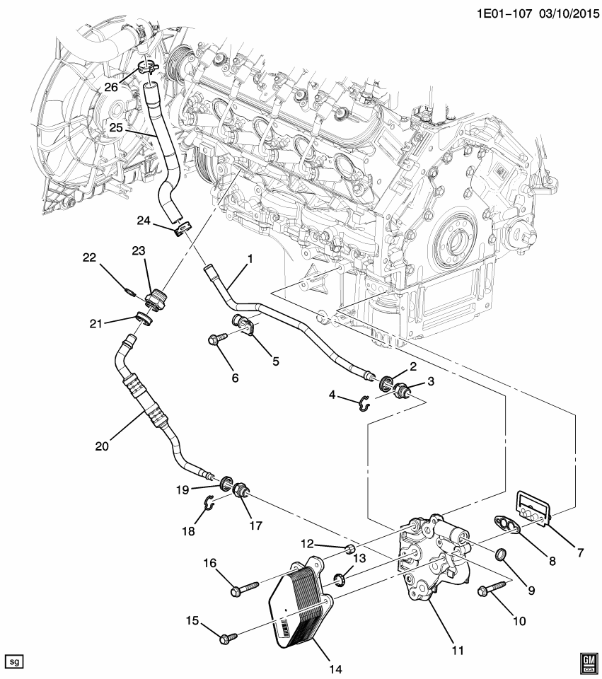 GM 92266847 Bracket, Engine Oil Cooler