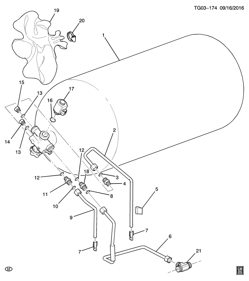 GM 19258366 Plug, Cng Tank Vent Valve Cover Hole