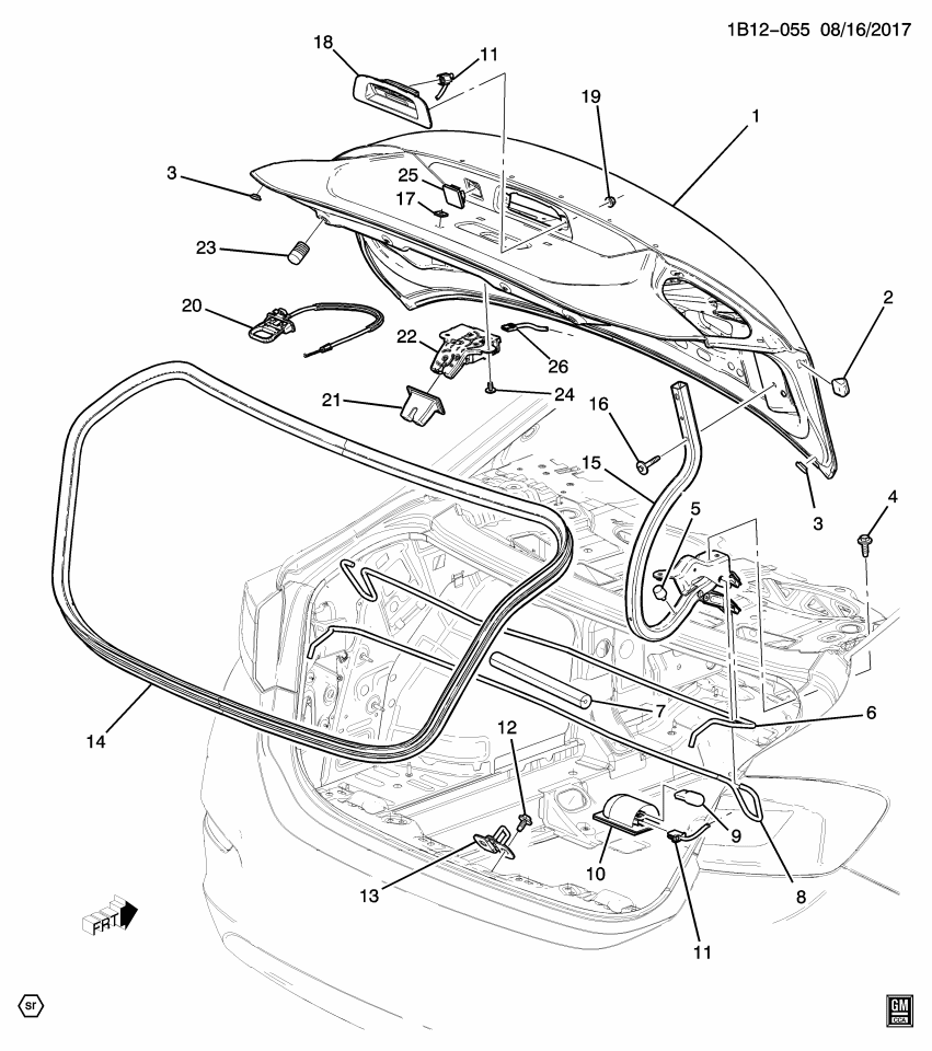 GM 39068924 Bracket Asm-Rear View Driver Information Camera