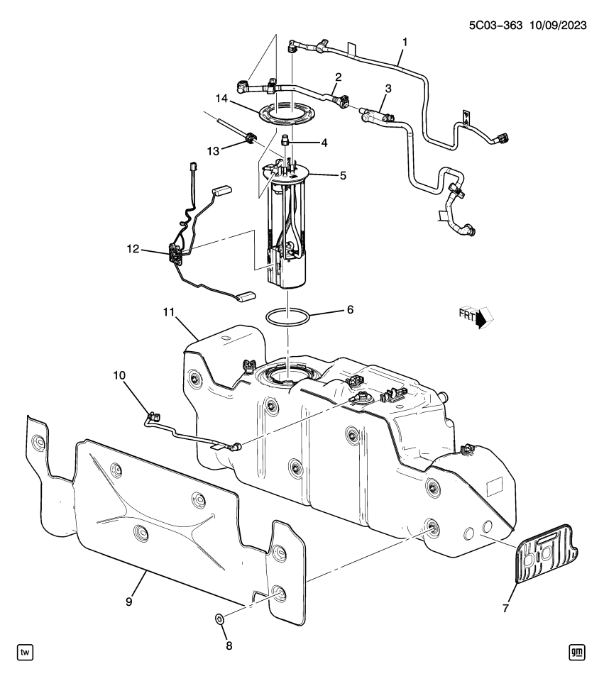 GM 84326119 HOSE ASM-EVAP EMIS