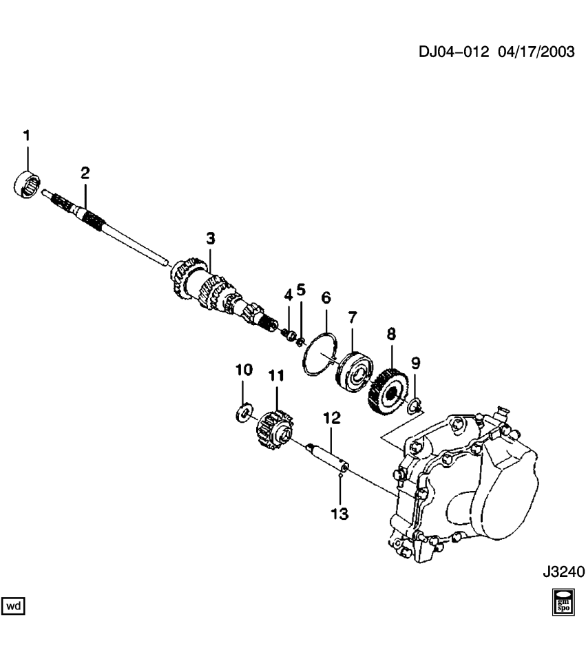 GM 94580070 Ring, Input Shaft Retainer