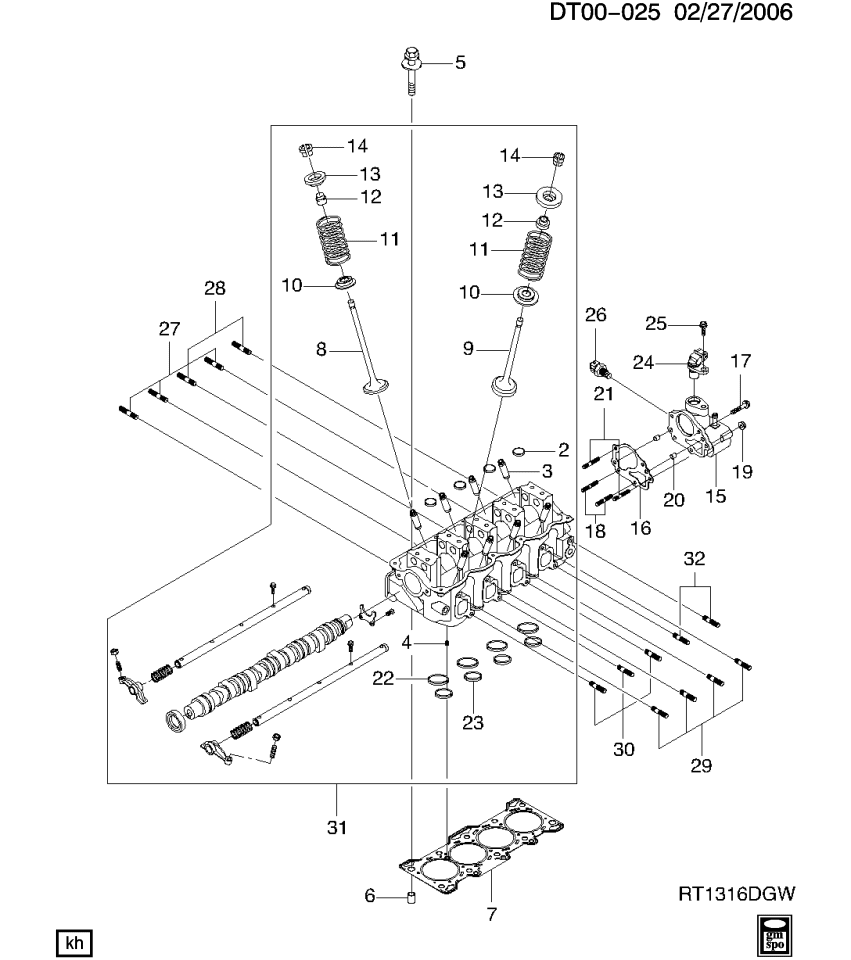 GM 94535940 Pin, Cyl Head Locating