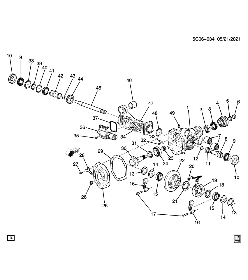 GM 24295329 SEAL-FRT WHL DRV INTER SHF HSG