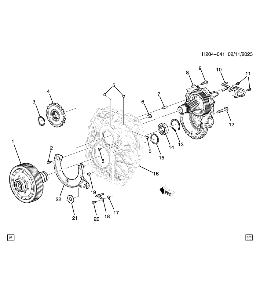 GM 11548929 BOLT, A/TRNS DIFF CARR BFL