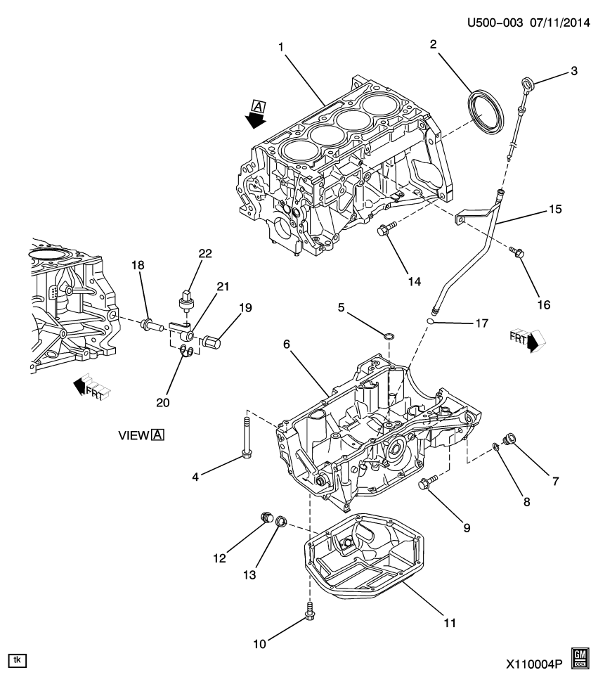 GM 19316035 Bolt, Trans Brace
