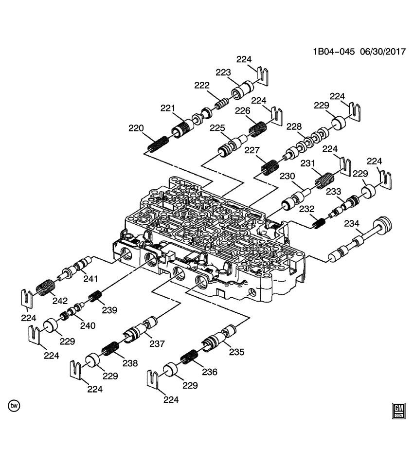 GM 24042059 Valve Body
