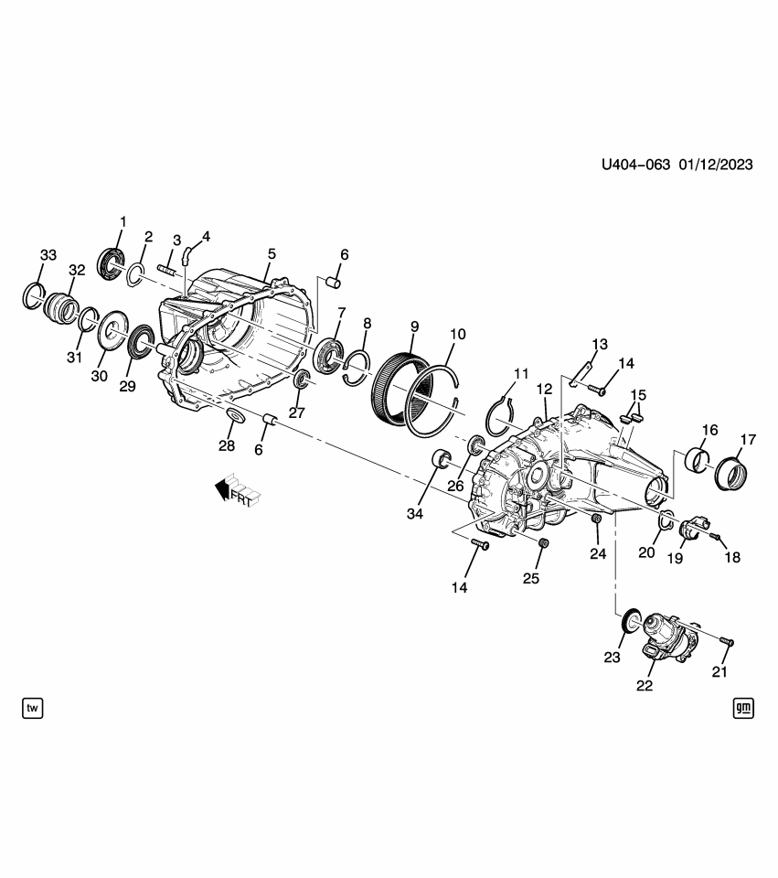 GM 11601929 PLUG, TRFER CASE OIL FILL